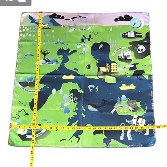 NWT LUSH Kitchen Exclusive Ltd Ed October 2023 Silky Treasure Map Knot Wrap - Picture 3 of 8
